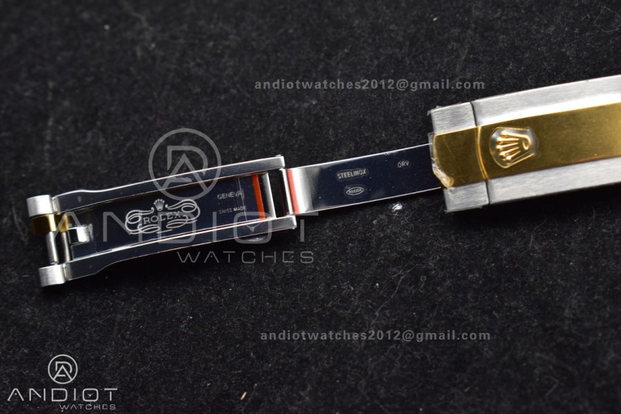 DateJust 41 126333 SS/YG ARF 1:1 Best Edition 904L Steel Gray Green Roman Dial on SS/YG Jubilee Bracelet SH3235 (Gain Weight)