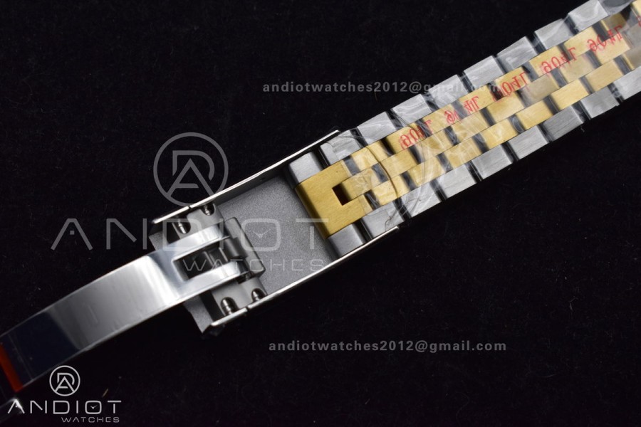 DateJust 41 126333 SS/YG ARF 1:1 Best Edition 904L Steel Gray Green Roman Dial on SS/YG Jubilee Bracelet SH3235 (Gain Weight)