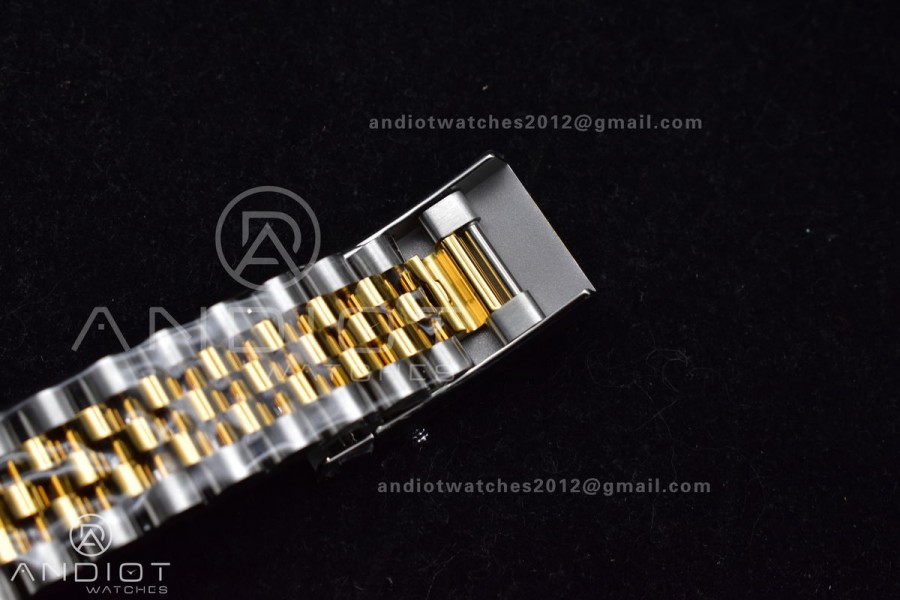 DateJust 41 126333 SS/YG ARF 1:1 Best Edition 904L Steel Gray Green Roman Dial on SS/YG Jubilee Bracelet SH3235 (Gain Weight)