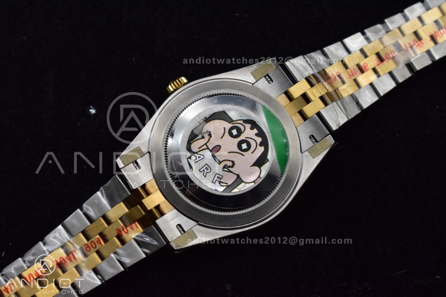 DateJust 41 126333 SS/YG ARF 1:1 Best Edition 904L Steel Gray Green Roman Dial on SS/YG Jubilee Bracelet SH3235 (Gain Weight)