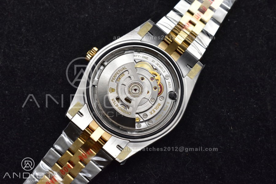 DateJust 41 126333 SS/YG ARF 1:1 Best Edition 904L Steel Gray Green Roman Dial on SS/YG Jubilee Bracelet SH3235 (Gain Weight)