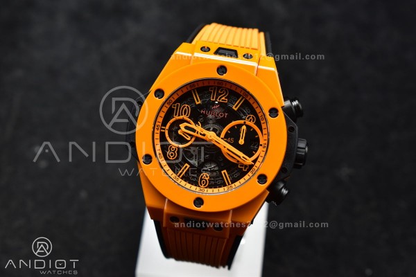 Big Bang Unico 42mm Orange Ceramic BBF 1:1 Best Ed...