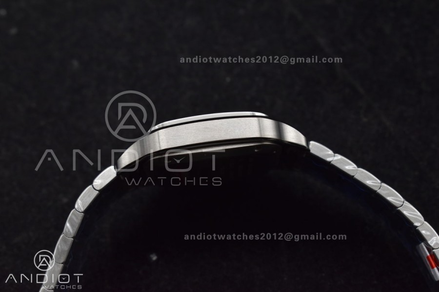 Santos de Cartier 35mm SS BVF 1:1 Best Edition Blue Dial on SS Smart Links Bracelet MIYOTA 9015 V2