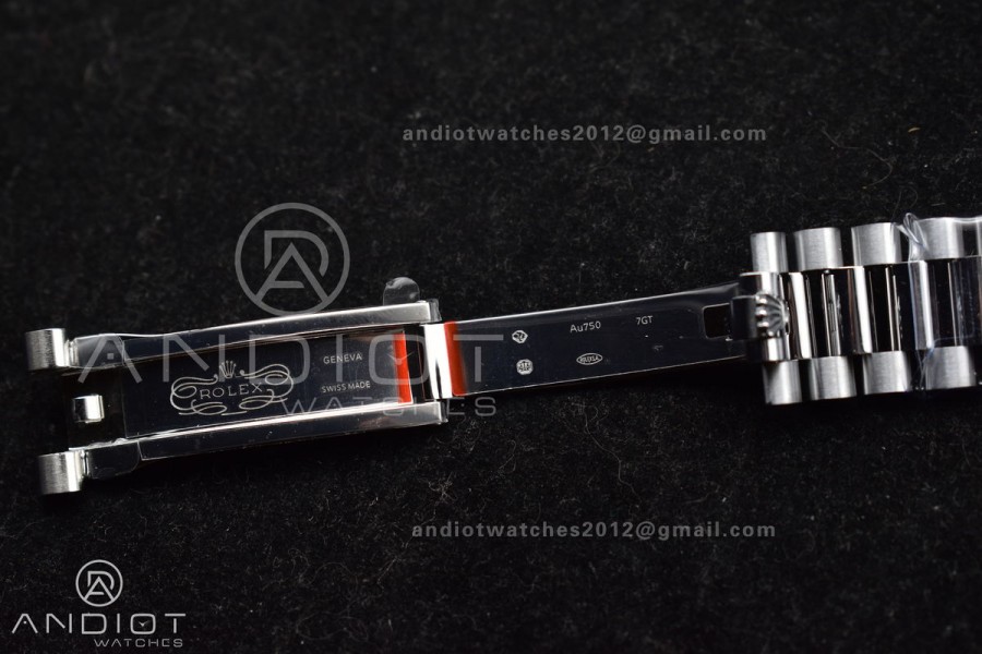 DayDate 40 SS GMF 904L Steel Green Dial Arabic Markers On President Bracelet A2836
