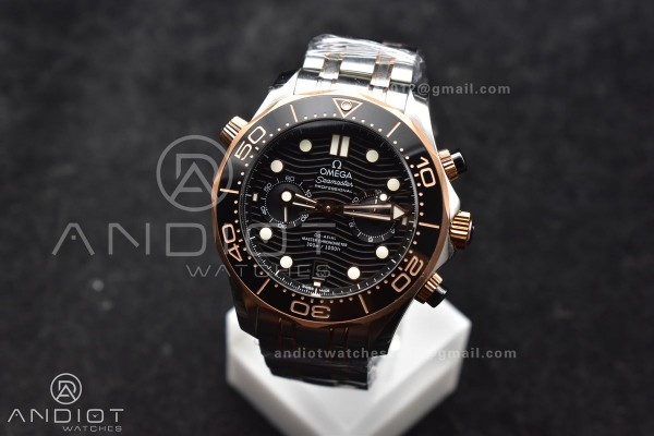 Seamaster 300m Chrono SS/RG OMF 1:1 Best Edition B...
