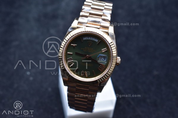 Day Date 40 RG 228235 THBF 1:1 Best Edition Green ...