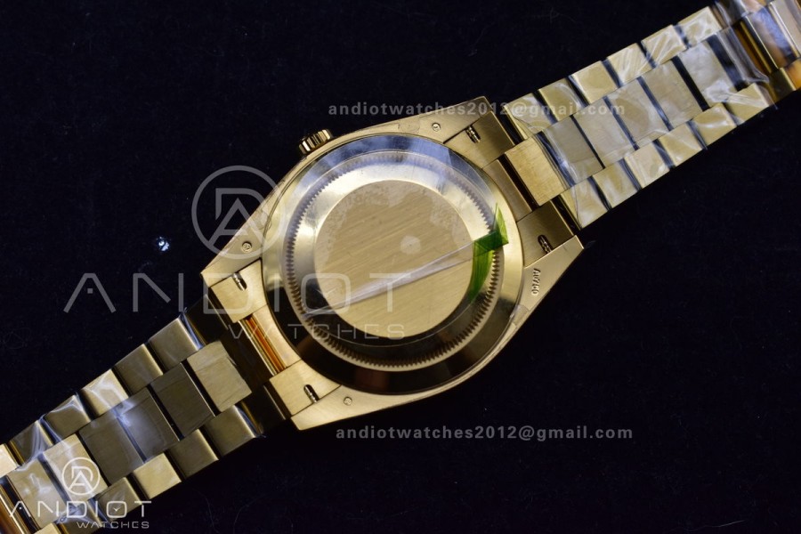 Day Date 40 YG 228238 THBF 1:1 Best Edition Green Roman Dial on President Bracelet VR3255 (Gain Weight)