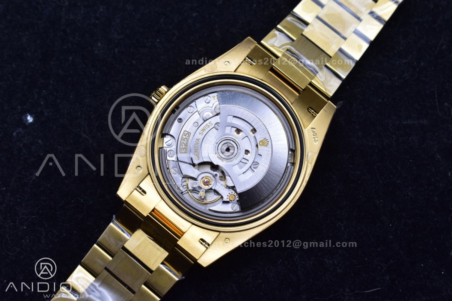 Day Date 40 YG 228238 THBF 1:1 Best Edition Green Roman Dial on President Bracelet VR3255 (Gain Weight)