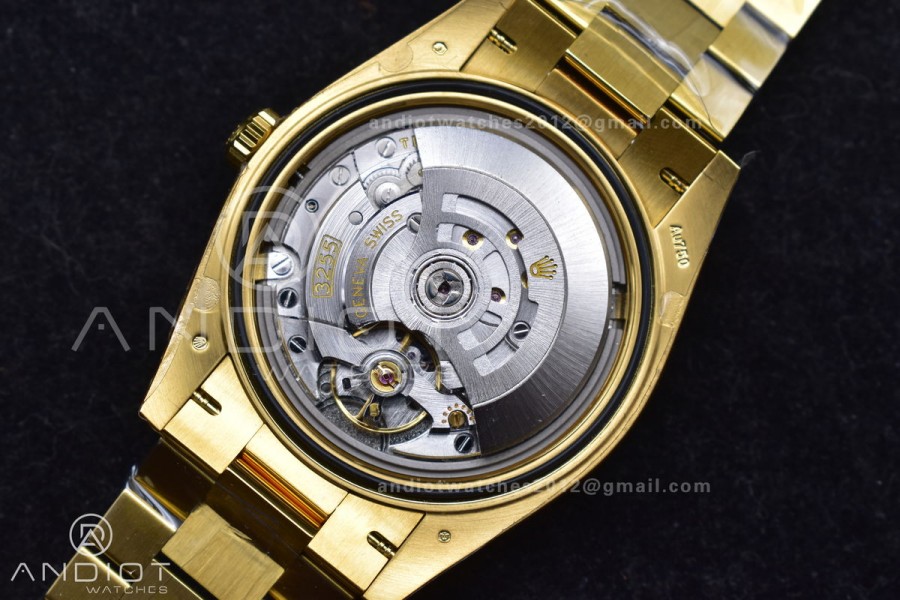 Day Date 40 YG 228238 THBF 1:1 Best Edition Green Roman Dial on President Bracelet VR3255 (Gain Weight)
