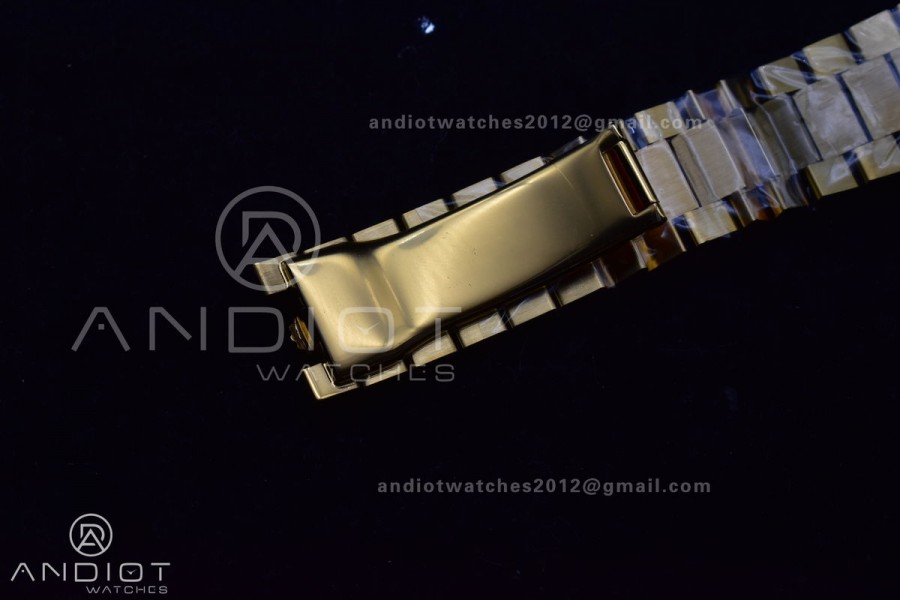 Day Date 40 YG 228238 THBF 1:1 Best Edition Gold Dial on President Bracelet VR3255 (Gain Weight)