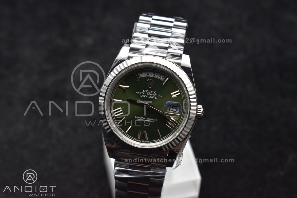 Day Date 40 SS 228239 THBF 1:1 Best Edition Green ...