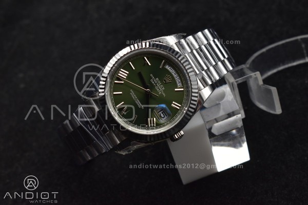 Day Date 40 SS 228239 THBF 1:1 Best Edition Green ...