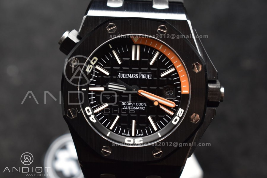 Royal Oak Offshore Diver 15707 Black Ceramic ZF 1:1 Best Edition SA3120 Super Clone