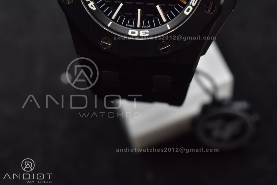 Royal Oak Offshore Diver 15707 Black Ceramic ZF 1:1 Best Edition SA3120 Super Clone