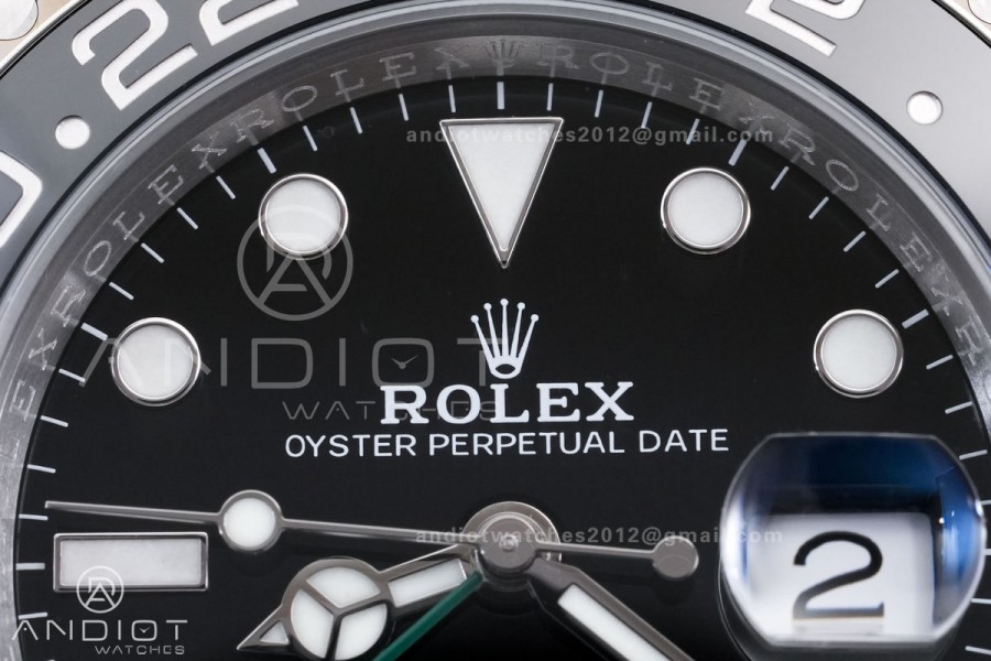 GMT-Master II 126710 GRNR Black/Gray Ceramic ARF 1:1 Bruce Wayne Best Edition Black Dial On Jubilee Bracelet DD3285 