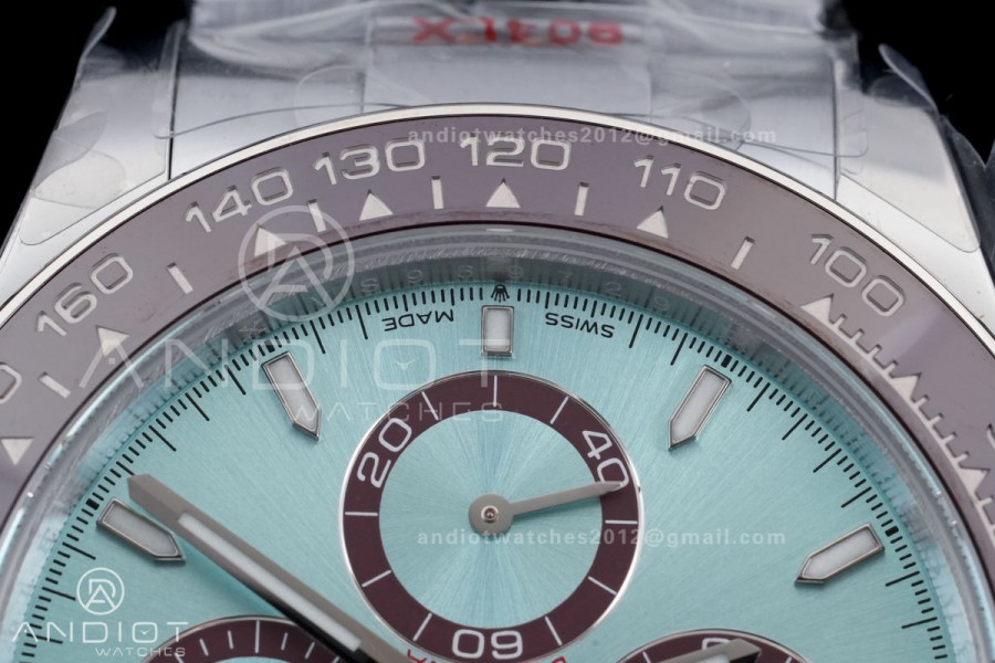 Daytona 126506 Gain Weight QF 1:1 Best Edition Ice Blue Dial Stick Markers on Bracelet SH4131 V6