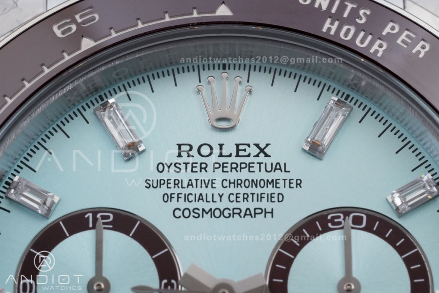 Daytona 126506 Gain Weight QF 1:1 Best Edition Ice Blue Dial T Diamond Markers on Bracelet SH4131 V6