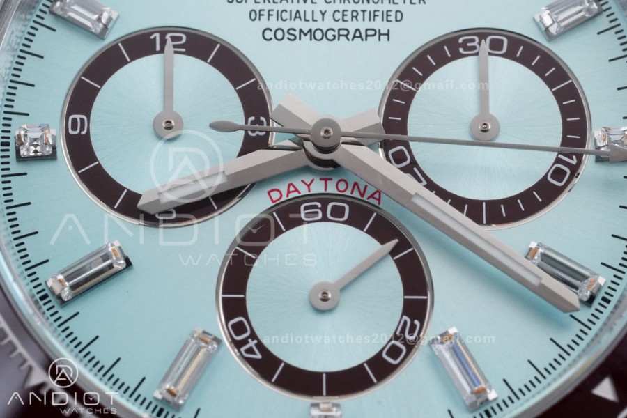 Daytona 126506 Gain Weight QF 1:1 Best Edition Ice Blue Dial T Diamond Markers on Bracelet SH4131 V6