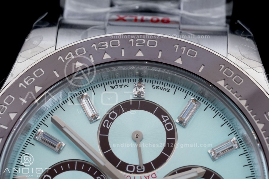 Daytona 126506 Gain Weight QF 1:1 Best Edition Ice Blue Dial T Diamond Markers on Bracelet SH4131 V6