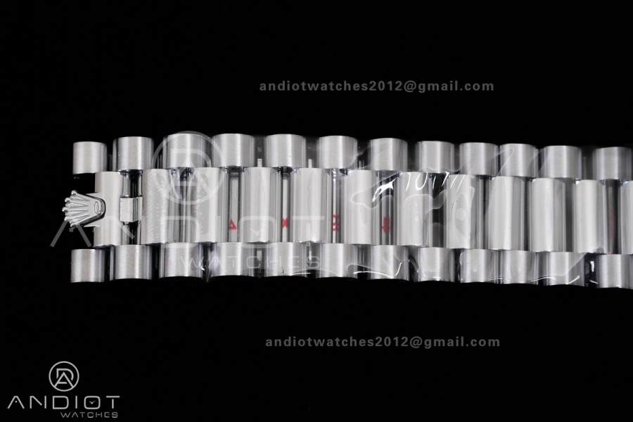 DayDate 40 SS QF 1:1 Best Edition Blue Ombre Dial on President Bracelet VR3255 V8 (Gain Weight)