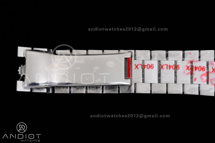 DayDate 40 SS QF 1:1 Best Edition Blue Ombre Dial on President Bracelet VR3255 V8 (Gain Weight)