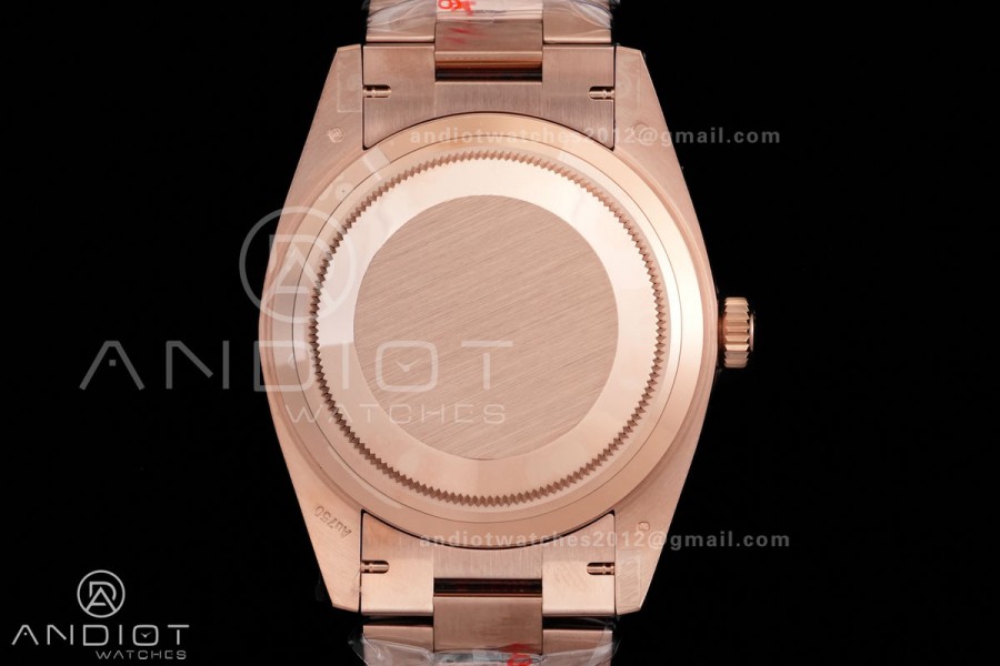 DayDate 40 RG QF 1:1 Best Edition Gray Ombre Roman Dial on President Bracelet VR3255 V8 (Gain Weight)