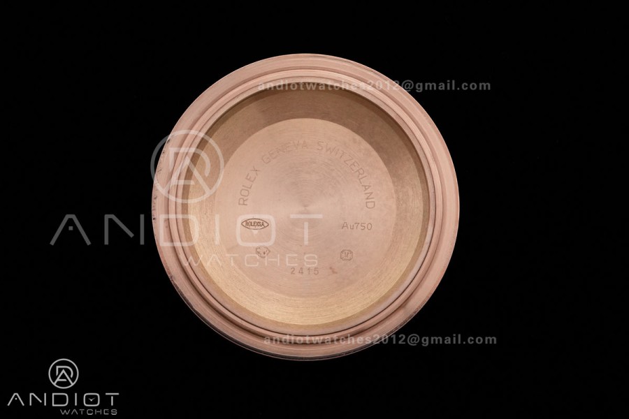 DayDate 40 RG QF 1:1 Best Edition Gray Ombre Roman Dial on President Bracelet VR3255 V8 (Gain Weight)