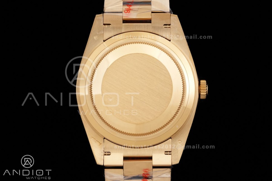 DayDate 40 YG QF 1:1 Best Edition White Roman Dial on President Bracelet VR3255 V8 (Gain Weight)