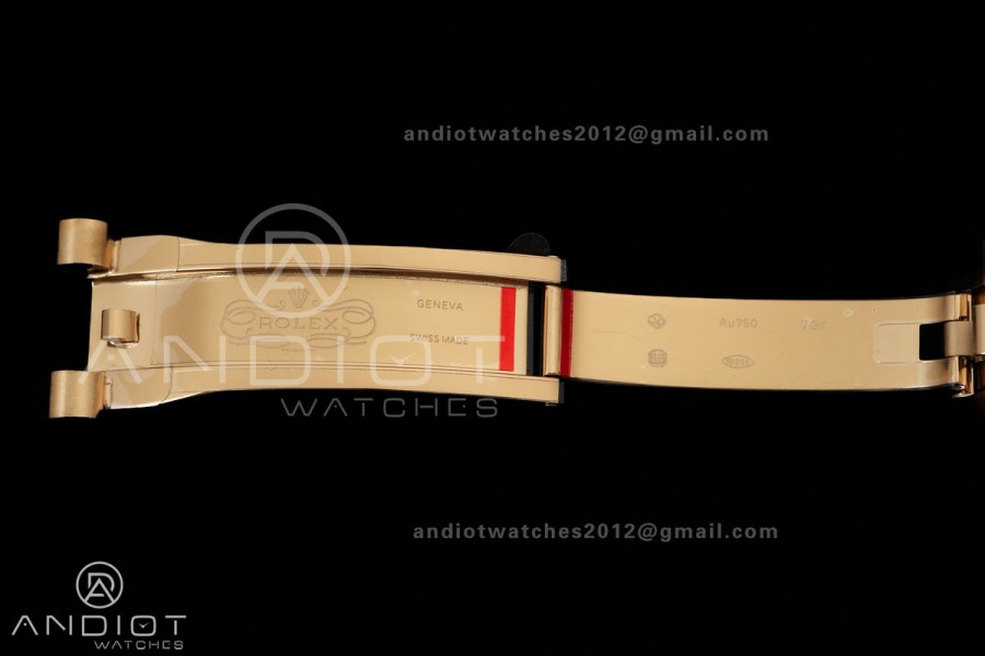 DayDate 40 YG 1:1 Best Edition White MOP Crystal Dial on President Bracelet VR3255 V8 (Gain Weight)