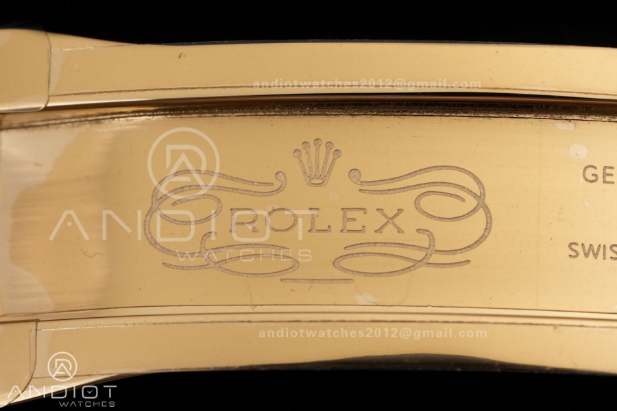 DayDate 40 YG 1:1 Best Edition White MOP Crystal Dial on President Bracelet VR3255 V8 (Gain Weight)