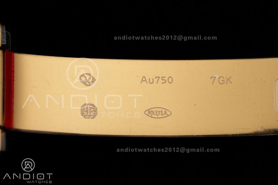 DayDate 40 YG 1:1 Best Edition White MOP Crystal Dial on President Bracelet VR3255 V8 (Gain Weight)