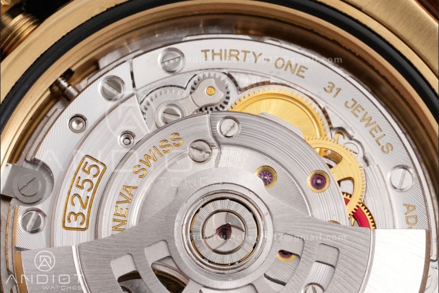 DayDate 40 YG 1:1 Best Edition YG Crystal Dial on President Bracelet VR3255 V8 (Gain Weight)