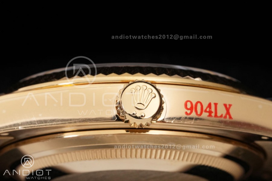 DayDate 40 YG 1:1 Best Edition YG Crystal Dial on President Bracelet VR3255 V8 (Gain Weight)