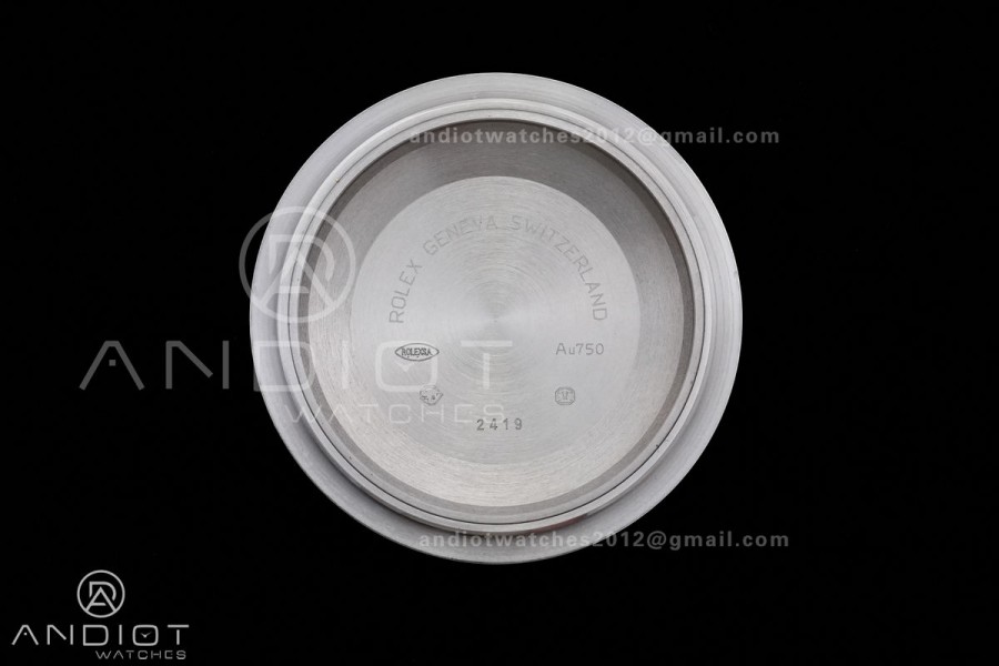 DayDate 40 SS QF 1:1 Best Edition Black Crystal Dial on President Bracelet VR3255 V8 (Gain Weight)