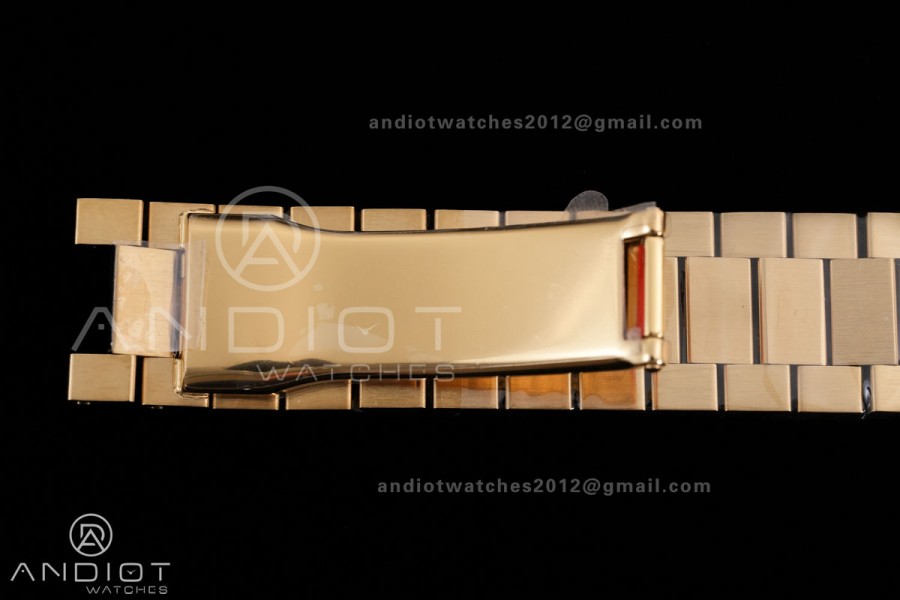 Day Date 40 YG 228238 RCF 1:1 Best Edition Green Ombre Dial on President Bracelet VR3255 (211g)