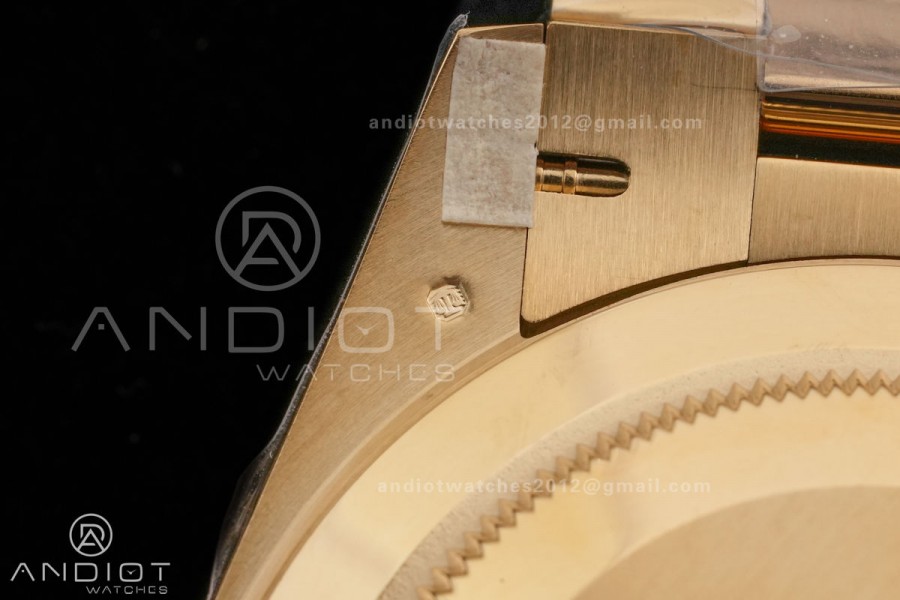 Day Date 40 YG 228238 RCF 1:1 Best Edition White MOP Crystal Dial on President Bracelet VR3255 (211g)