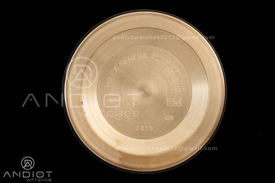 Day Date 40 YG 228238 RCF 1:1 Best Edition White MOP Crystal Dial on President Bracelet VR3255 (211g)