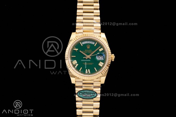 Day Date 40 YG 228238 RCF 1:1 Best Edition Green R...