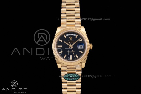 Day Date 40 YG 228238 RCF 1:1 Best Edition Black C...