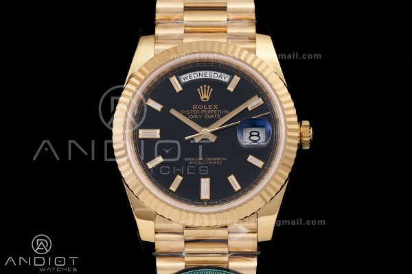 Day Date 40 YG 228238 RCF 1:1 Best Edition Black C...