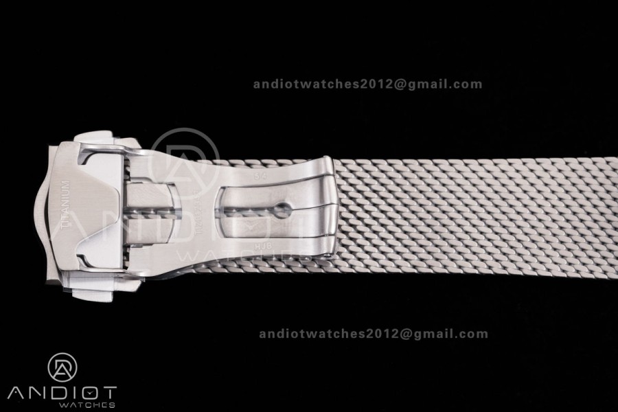 Seamaster 300M Diver Titanium/Bronze Gold VSF 1:1 Best Edition Green Dial on Titanium Mesh Bracelet Asian Super Clone 8806