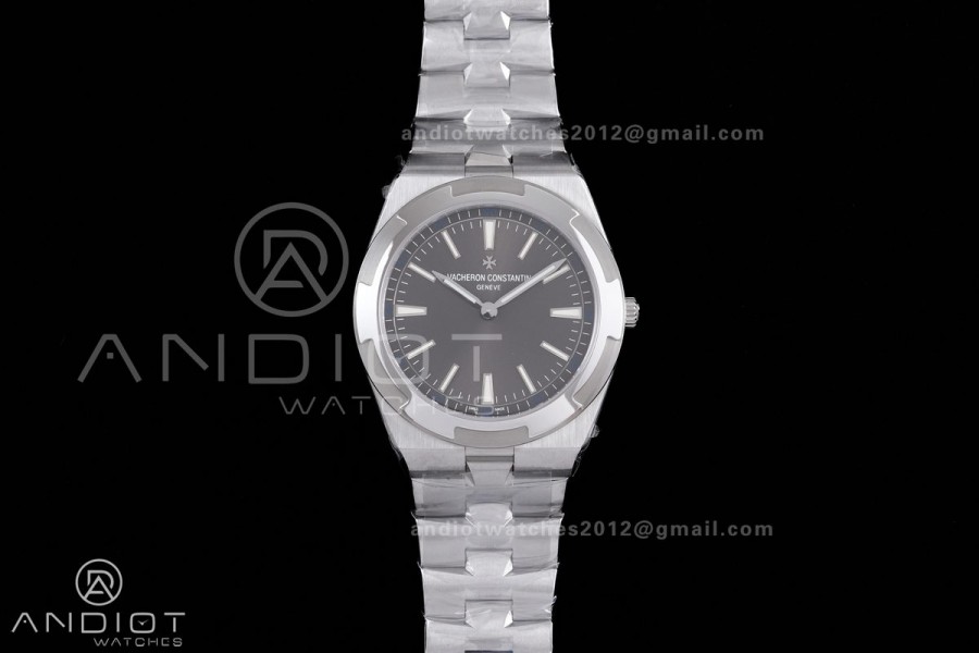 Overseas Ultra-Thin 2000V 8F Best Edition Grey Dial on SS Bracelet A1120
