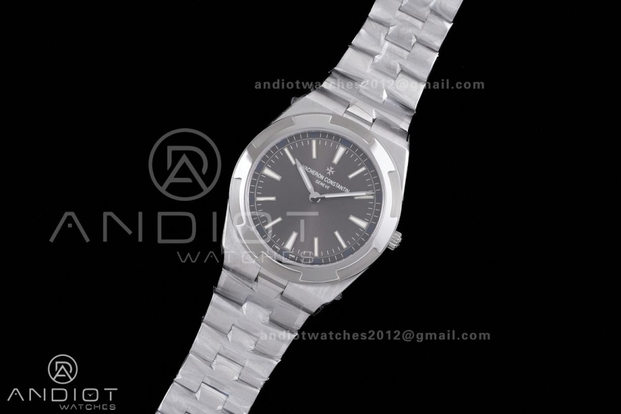 Overseas Ultra-Thin 2000V 8F Best Edition Grey Dial on SS Bracelet A1120
