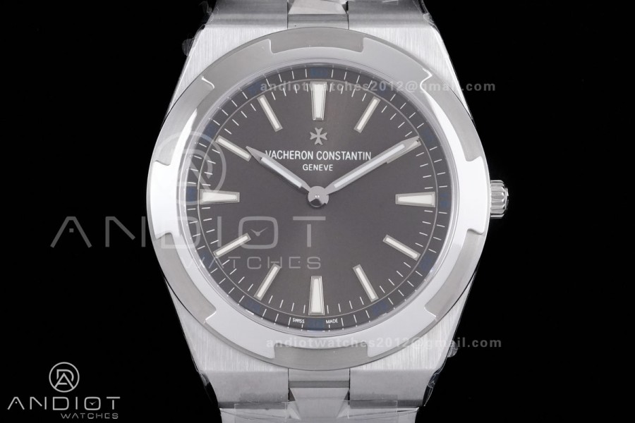 Overseas Ultra-Thin 2000V 8F Best Edition Grey Dial on SS Bracelet A1120