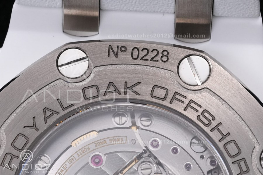 Royal Oak Offshore Diver 15707 White Ceramic APSF 1:1 Best Edition SA3120 Super Clone