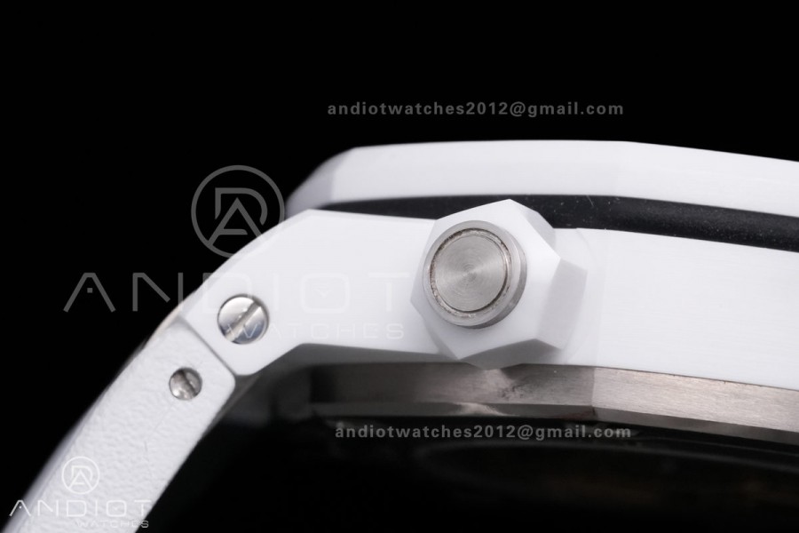 Royal Oak Offshore Diver 15707 White Ceramic APSF 1:1 Best Edition SA3120 Super Clone