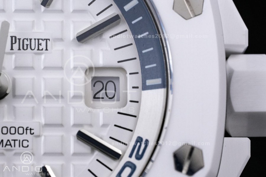 Royal Oak Offshore Diver 15707 White Ceramic APSF 1:1 Best Edition SA3120 Super Clone