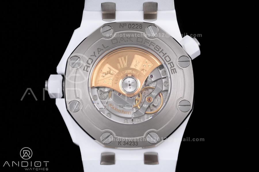 Royal Oak Offshore Diver 15707 White Ceramic APSF 1:1 Best Edition SA3120 Super Clone