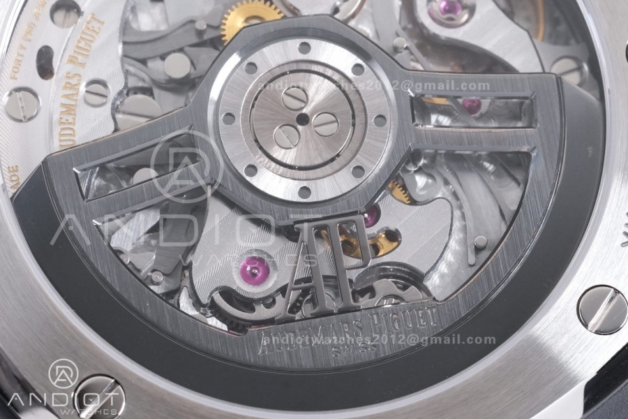 Royal Oak Chrono 26240 Black Ceramic APSF 1:1 Best Edition on Ceramic Bracelet SA4401 Super Clone V2 (Free Sprung)