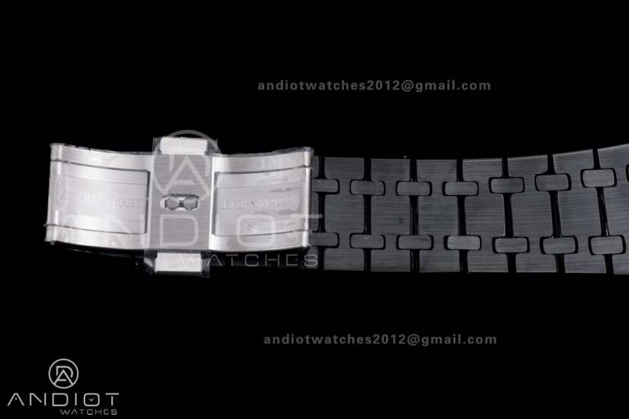 Royal Oak Chrono 26240 Black Ceramic APSF 1:1 Best Edition on Ceramic Bracelet SA4401 Super Clone V2 (Free Sprung)